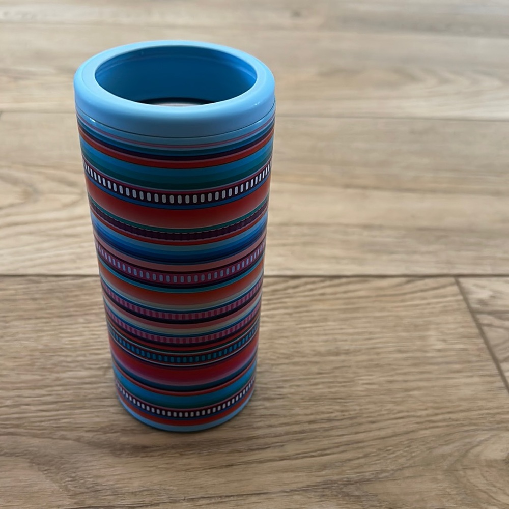 Koozie for seltzer and some beer cans.